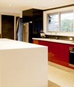 Black, Red and white